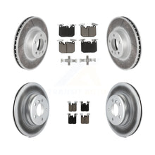 Charger l'image dans la galerie, Kit de rotors de frein à disque enduits avant et arrière et plaquettes en céramique pour BMW 428i 