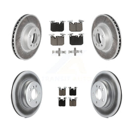 Kit de rotors de frein à disque enduits avant et arrière et plaquettes en céramique pour BMW 428i 