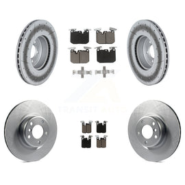 Front Rear Coated Disc Brake Rotor And Ceramic Pad Kit For BMW 230i xDrive M240i