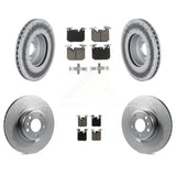 Front Rear Coated Disc Brake Rotor And Ceramic Pad Kit For BMW 230i xDrive M240i