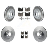 Front Rear Coated Disc Brake Rotor And Ceramic Pad Kit For BMW 230i xDrive M240i