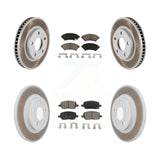 Front Rear Coat Brake Rotors Ceramic Pad Kit For 05 Pontiac Montana SV6 with FWD