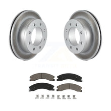 Load image into Gallery viewer, Rear Coated Disc Brake Rotors And Ceramic Pads Kit For Chevrolet Express 4500