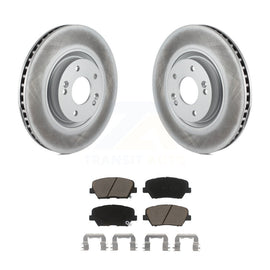 [Front] 2019-2022 Hyundai Nexo Premium Coated Rotors & Ceramic Pads Brake Kit For Max Braking