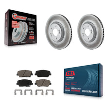 Charger l'image dans la galerie, [Front] 2019-2022 Hyundai Nexo Premium Coated Rotors &amp; Ceramic Pads Brake Kit For Max Braking