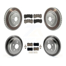 Charger l'image dans la galerie, Front Rear Coated Brake Rotors Ceramic Pad Kit For 2012 Jeep Grand Cherokee 6.4L