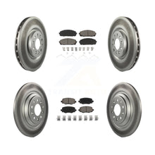 Charger l'image dans la galerie, Front Rear Coated Disc Brake Rotors And Ceramic Pads Kit For Jeep Cherokee