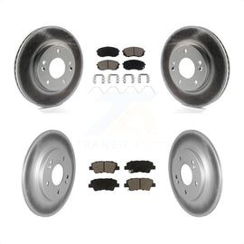 Front Rear Coat Brake Rotors Ceramic Pad Kit For 2022 Hyundai Kona AWD with 2.0L