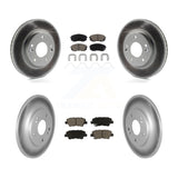 Front Rear Coat Brake Rotors Ceramic Pad Kit For 2022 Hyundai Kona AWD with 2.0L