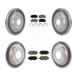 Front Rear Coated Brake Rotors Ceramic Pad Kit For Hyundai Veloster Turbocharged