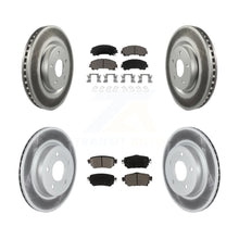 Charger l'image dans la galerie, Front Rear Coated Disc Brake Rotors And Ceramic Pads Kit For Nissan Rogue