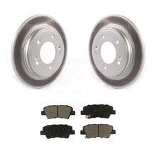 Charger l&#39;image dans la galerie, Rear Coated Disc Brake Rotors And Ceramic Pad Kit For Kia Forte Hyundai Veloster