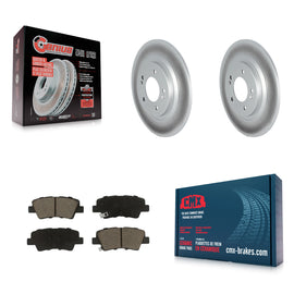Rear Coat Disc Brake Rotor Ceramic Pad Kit For Kia Hyundai Niro EV Kona Electric