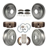 Front Rear Coat Disc Brake Rotors Ceramic Pad Drum Kit (9Pc) For GMC Sierra 1500