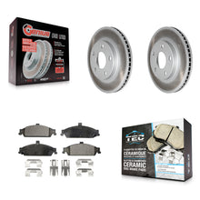 Charger l'image dans la galerie, Front Coated Brake Rotor &amp; Ceramic Pad Kit For Chevrolet Pontiac Grand Am Malibu