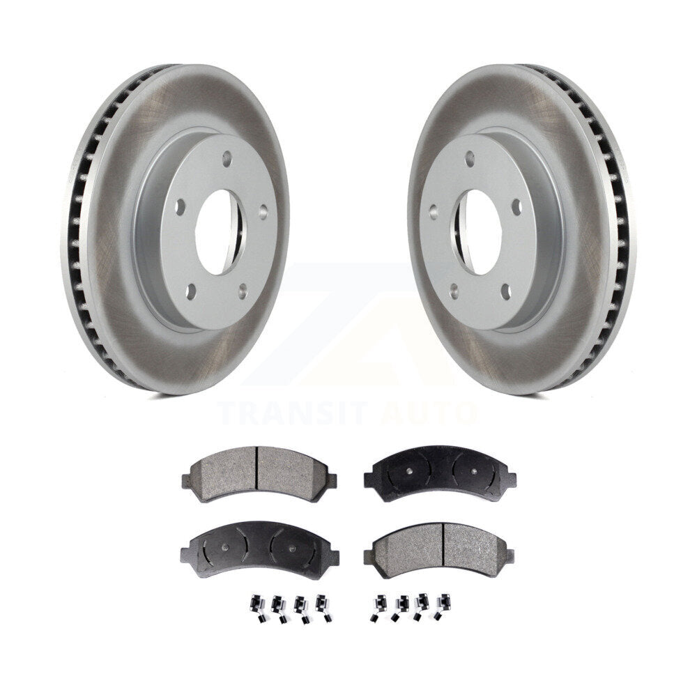 Front Coat Brake Rotor Ceramic Pad Kit For Chevrolet S10 Blazer GMC Sonoma Jimmy