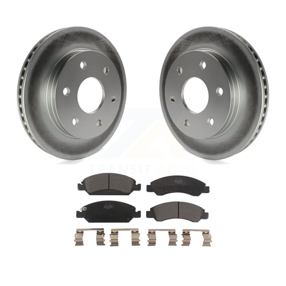 Front Coat Brake Rotor Ceramic Pad Kit For 2007 GMC Sierra 1500 Disc rear brakes