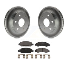 Charger l&#39;image dans la galerie, Front Coat Brake Rotor Ceramic Pad Kit For 2007 GMC Sierra 1500 Disc rear brakes