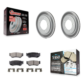 Front Coat Disc Brake Rotors Ceramic Pad Kit For Chevrolet Tracker Suzuki Vitara