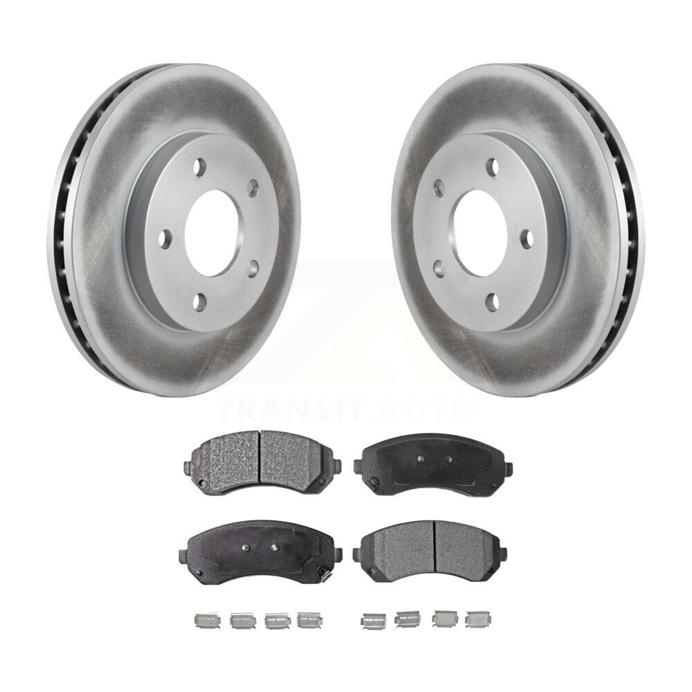 Front Coated Disc Brake Rotor Ceramic Pad Kit For Buick Rendezvous Pontiac Aztek