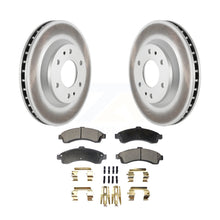 Charger l&#39;image dans la galerie, Front Coat Brake Rotor Ceramic Pad Kit For Chevrolet Trailblazer GMC Envoy Buick