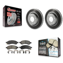 Charger l'image dans la galerie, Front Coated Brake Rotor Ceramic Pad Kit For Chevrolet Trailblazer GMC Envoy EXT