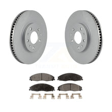 Charger l&#39;image dans la galerie, Front Coat Brake Rotor Ceramic Pad Kit For Cadillac CTS With Standard Suspension