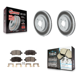 Front Coated Brake Rotor Ceramic Pad Kit For Chevrolet Cobalt Saturn Ion Pontiac
