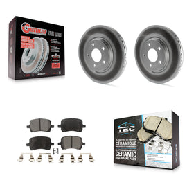 Front Coat Brake Rotor Ceramic Pad Kit For Chevrolet Malibu Pontiac G6 Cobalt G5