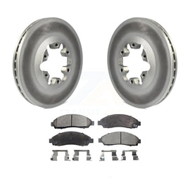 Front Coated Brake Rotor Ceramic Pad Kit For Chevrolet Colorado GMC Canyon Isuzu