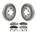 Front Coated Brake Rotor Ceramic Pad Kit For Chevrolet Colorado GMC Canyon Isuzu