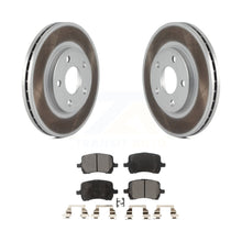 Charger l&#39;image dans la galerie, Front Coated Disc Brake Rotors &amp; Ceramic Pad Kit For Chevrolet Malibu Pontiac G6