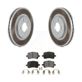 Front Coated Disc Brake Rotors & Ceramic Pad Kit For Chevrolet Malibu Pontiac G6