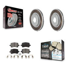 Charger l'image dans la galerie, Front Coated Disc Brake Rotors &amp; Ceramic Pad Kit For Chevrolet Malibu Pontiac G6