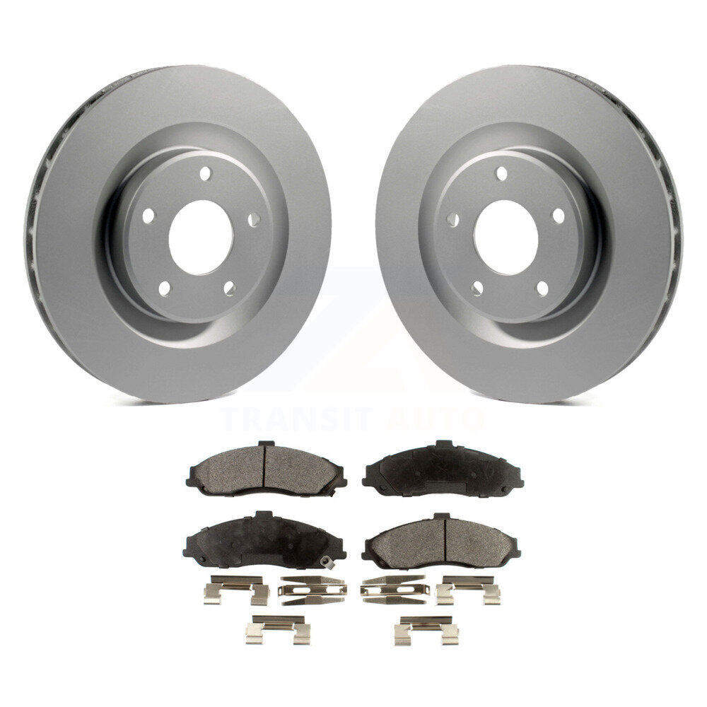 Front Coat Disc Brake Rotors Ceramic Pad Kit For Chevrolet Corvette Cadillac XLR