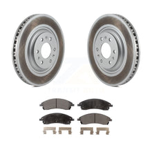 Charger l&#39;image dans la galerie, Front Coated Disc Brake Rotors And Ceramic Pads Kit For 2004-2009 Cadillac SRX