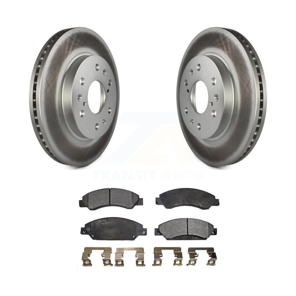 Front Coat Brake Rotors Ceramic Pad Kit For Chevrolet Tahoe GMC Suburban 1500 XL