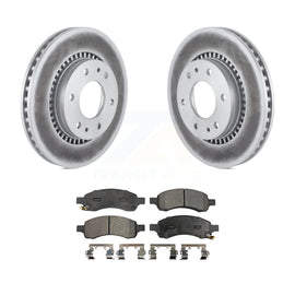 Front Coat Brake Rotor Ceramic Pad Kit For Chevrolet Trailblazer GMC Envoy Buick