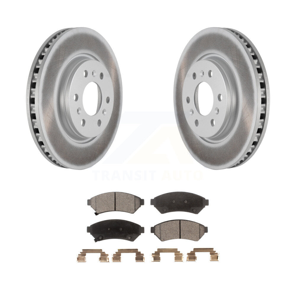 Front Coat Disc Brake Rotor Ceramic Pad Kit For Chevrolet Uplander Buick Terraza