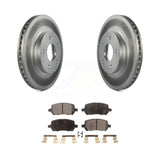Front Coated Disc Brake Rotors & Ceramic Pad Kit For Chevrolet Cobalt Pontiac G5