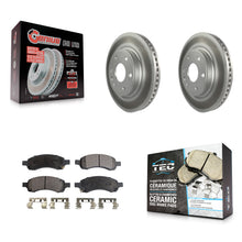 Load image into Gallery viewer, Front Coated Brake Rotor Ceramic Pad Kit For Chevrolet Traverse GMC Acadia Buick