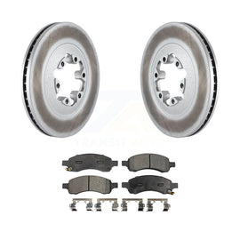 Front Coated Disc Brake Rotors Ceramic Pad Kit For Chevrolet Colorado GMC Canyon