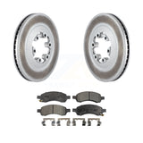 Front Coated Disc Brake Rotors Ceramic Pad Kit For Chevrolet Colorado GMC Canyon