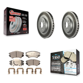[Front] 2010-2015 Chevrolet Camaro LT LS Premium Coated Rotors & Ceramic Pads Brake Kit For Max Braking