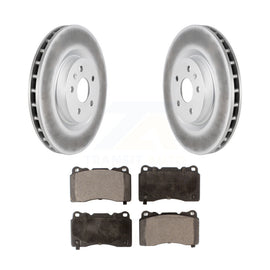 Front Coated Disc Brake Rotors And Ceramic Pads Kit For Buick Regal Pontiac G8