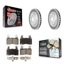 Load image into Gallery viewer, Front Coated Disc Brake Rotors And Ceramic Pads Kit For Chevrolet Camaro SS