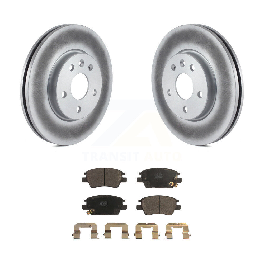 Front Coat Disc Brake Rotor Ceramic Pad Kit For Chevrolet Cruze Volt Bolt EV EUV