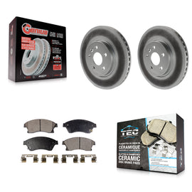 [Front] 2013-2014 Chevrolet Sonic RS Premium Coated Rotors & Ceramic Pads Brake Kit For Max Braking