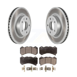 [Front] 2017 Cadillac ATS V Premium Coated Rotors & Ceramic Pads Brake Kit For Max Braking