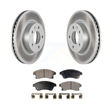 Charger l&#39;image dans la galerie, Front Coated Disc Brake Rotors And Ceramic Pads Kit For Cadillac ATS